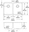 Elkay ELUH322010 18 Gauge Stainless Steel 31.25' x 20' x 9.875' Double Bowl Undermount Kitchen Sink