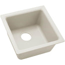 Elkay ELX1616RT0 Elkay Quartz Luxe 15-3/4' x 15-3/4' x 7-11/16' Single Bowl Dual Mount Bar Sink, Ricotta