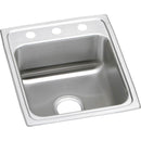 Elkay LRAD1720550 18 Gauge Stainless Steel 17' x 20' x 5.5' Single Bowl Top Mount Kitchen Sink