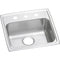 Elkay LRAD1919651 18 Gauge Stainless Steel 19.5' x 19' x 6.5' Single Bowl Top Mount Kitchen Sink