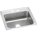 Elkay LRAD2219550 18 Gauge Stainless Steel 22' x 19.5' x 5.5' Single Bowl Top Mount Kitchen Sink