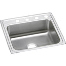 Elkay LRAD2521650 18 Gauge Stainless Steel 25' x 21.25' x 6.5' Single Bowl Top Mount Kitchen Sink