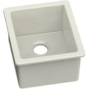 Elkay SWU1517BI Fireclay 15' x 17' x 10-1/8' Single Bowl Undermount Bar Sink