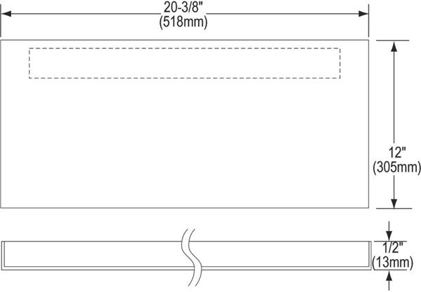 Elkay EFSSP21 21" EFS SIDE PANEL