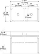 Elkay RNSF82362 RIGIDBILT SCULLERY