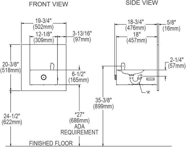 Elkay EHWM214C 14GA FTN
