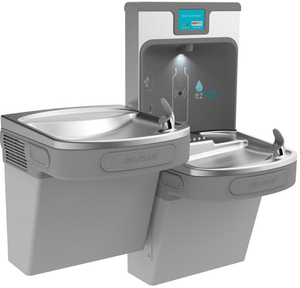 Elkay LZSTL8WSLP BFS VERS BI-LVL FILTRD 8GPH LT GRY