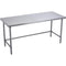 Elkay WT24X120-STSX Standard Work Table, Stainless Steel Cross Brace, No Backsplash, 120 (L) X 24 (W) X 36 (H) Over All