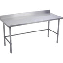 Elkay WT24X72-BSX Standard Work Table, Stainless Steel Cross Brace, 4" Backsplash, 72 (L) X 24 (W) X 36 (H) Over All