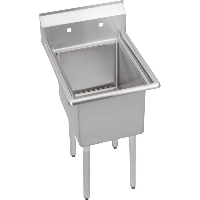 Elkay E1C24X24-0X Economy Scullery Sink, 1-Compartment 12" Deep Bowl, No Drainboards, 29 (L) X 29.75 (W) X 45.75 (H) Over All