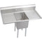 Elkay 14-1C16X20-2-18X Standard Scullery Sink, 1-Compartment 14" Deep Bowl, 18" Left & Right Drainboards, 52 (L) X 25.75 (W) X 43.75 (H) Over All