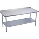 Elkay EWT30S30-STG-2X Economy Work Table, Stainless Steel Under Shelf, 2" Backsplash, 30 (L) X 30 (W) X 36 (H) Over All