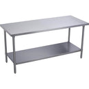 Elkay EWT30S60-STGX Economy Work Table, Galvanized Under Shelf, No Backsplash, 60 (L) X 30 (W) X 36 (H) Over All