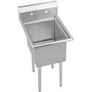 Elkay S1C18X18-0X Super Economy Scullery Sink, 1-Compartment 14" Deep Bowl, No Drainboards, 23 (L) X 23.75 (W) X 45.75 (H) Over All