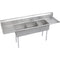 Elkay SE3C18X18-2-18X Super Economy Scullery Sink, 3-Compartment 11" Deep Bowl(s), 18" Left & Right Drainboards, 98 (L) X 74.5 (W) X 46 (H) Over All