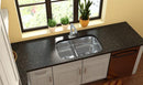 Elkay EAQDUH3421 18 Gauge Stainless Steel 34.605' x 21.105' x 8.75' Double Bowl Undermount Kitchen Sink