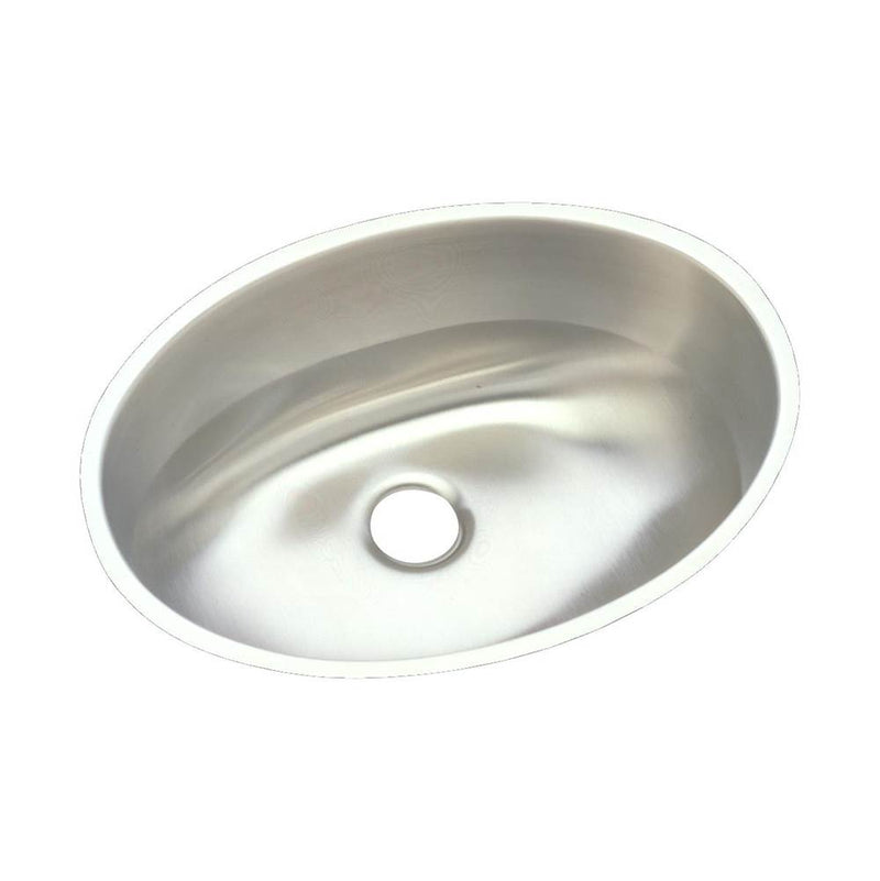 Elkay ELUH1511 18 Gauge Stainless Steel 18' x 14' x 6' Single Bowl Undermount Bathroom Sink