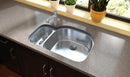 Elkay ELUH3221L 18 Gauge Stainless Steel 31.5' x 21.125' x 7.5' Double Bowl Undermount Kitchen Sink