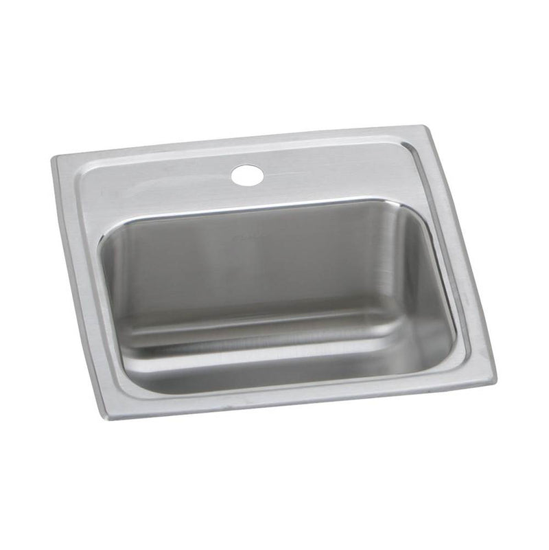Elkay BLR150 18 Gauge Stainless Steel 15' x 15' x 7.125' Single Bowl Top Mount Bar/Prep Sink