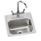 Elkay BLR150C 18 Gauge Stainless Steel 15' x 15' x 7.125' Single Bowl Top Mount Bar/Prep Sink Kit
