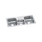 Elkay CMR43224 20 Gauge Stainless Steel 43' x 22' x 7' Triple Bowl Top Mount Kitchen Sink
