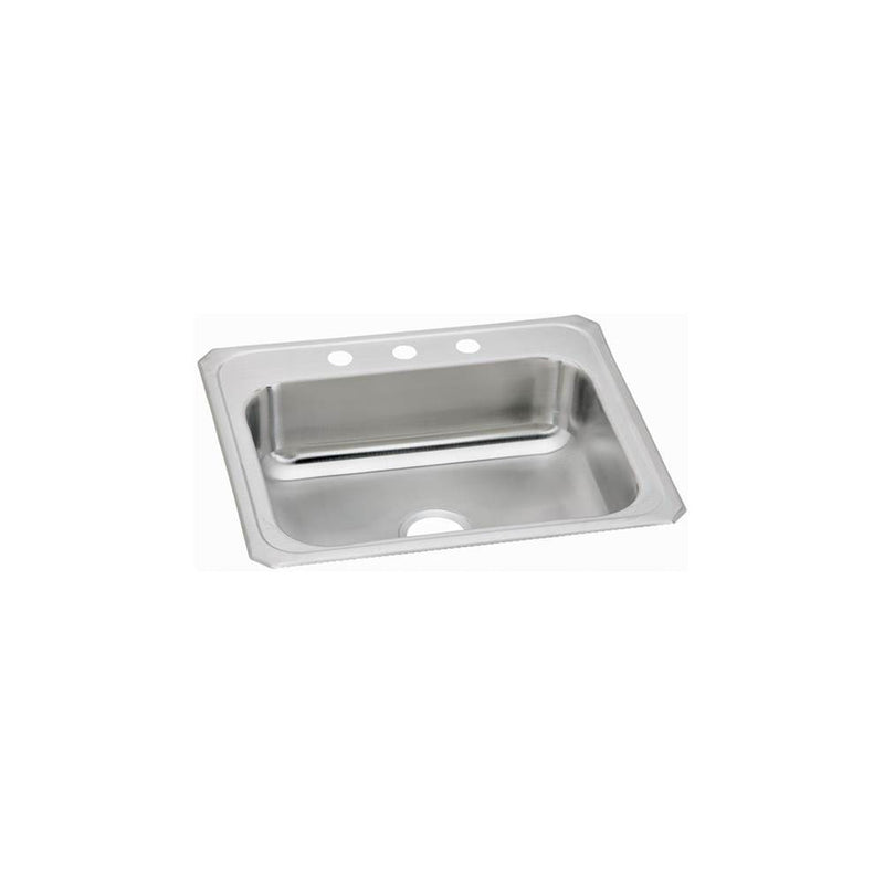 Elkay CR25221 20 Gauge Stainless Steel 25' x 22' x 7' Single Bowl Top Mount Kitchen Sink
