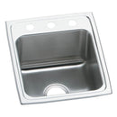 Elkay DLR1716102 18 Gauge Stainless Steel 17' x 16' x 10.125' Single Bowl Top Mount Kitchen Sink