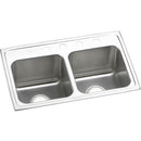 Elkay DLR2918104 18 Gauge Stainless Steel 29' x 18' x 10' Double Bowl Top Mount Kitchen Sink