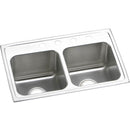 Elkay DLR291810MR2 18 Gauge Stainless Steel 29' x 18' x 10' Double Bowl Top Mount Kitchen Sink