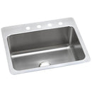 Elkay DLSR2722102 18 Gauge Stainless Steel 27' x 22' x 10' Single Bowl Dual Mount Kitchen Sink