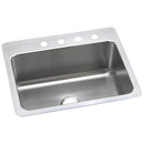 Elkay DLSR2722104 18 Gauge Stainless Steel 27' x 22' x 10' Single Bowl Dual Mount Kitchen Sink