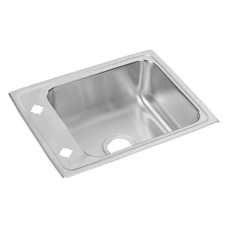 Elkay DRKADQ2217650 18 Gauge Stainless Steel 22' x 17' x 6.5' Single Bowl Top Mount Sink