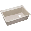 Elkay ELG13322BQ0 Elkay Quartz Classic 33' x 22' x 9-1/2' Single Bowl Top Mount Sink, Bisque
