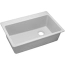 Elkay ELG13322WH0 Elkay Quartz Classic 33' x 22' x 9-1/2' Single Bowl Top Mount Sink, White