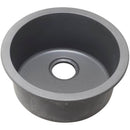 Elkay ELG16FBGS0 Elkay Quartz Classic 18-1/8' x 18-1/8' x 7-1/2' Single Bowl Dual Mount Bar Sink, Greystone