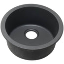 Elkay ELG16FBGY0 Elkay Quartz Classic 18-1/8' x 18-1/8' x 7-1/2' Single Bowl Dual Mount Bar Sink, Dusk Gray