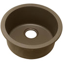 Elkay ELG16FBMC0 Elkay Quartz Classic 18-1/8' x 18-1/8' x 7-1/2' Single Bowl Dual Mount Bar Sink, Mocha