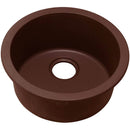 Elkay ELG16FBPC0 Elkay Quartz Classic 18-1/8' x 18-1/8' x 7-1/2' Single Bowl Dual Mount Bar Sink, Pecan