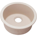 Elkay ELG16FBPT0 Elkay Quartz Classic 18-1/8' x 18-1/8' x 7-1/2' Single Bowl Dual Mount Bar Sink, Putty