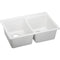 Elkay ELG250RWH0 Elkay Quartz Classic 33' x 22' x 9-1/2' Double Bowl Top Mount Sink, White