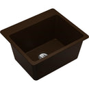 Elkay ELG252212PDMC0 Elkay Quartz Classic 25' x 22' x 11-13/16' Top Mount Laundry Sink with Perfect Drain, Mocha