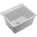 Elkay ELG252212PDWH0 Elkay Quartz Classic 25' x 22' x 11-13/16' Top Mount Laundry Sink with Perfect Drain, White