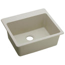 Elkay ELG2522BQ0 Elkay Quartz Classic 25' x 22' x 9-1/2' Single Bowl Top Mount Sink, Bisque