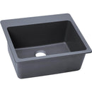 Elkay ELG2522GY0 Elkay Quartz Classic 25' x 22' x 9-1/2' Single Bowl Top Mount Sink, Dusk Gray