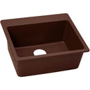 Elkay ELG2522PC0 Elkay Quartz Classic 25' x 22' x 9-1/2' Single Bowl Top Mount Sink, Pecan