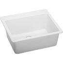Elkay ELG2522WH0 Elkay Quartz Classic 25' x 22' x 9-1/2' Single Bowl Top Mount Sink, White