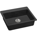 Elkay ELGAD2522PDBK0 Elkay Quartz Classic 25" x 22" x 5-1/2" Top Mount ADA Sink with Perfect Drain, Black
