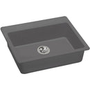 Elkay ELGAD2522PDGS0 Elkay Quartz Classic 25" x 22" x 5-1/2" Top Mount ADA Sink with Perfect Drain, Greystone