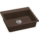 Elkay ELGAD2522PDMC0 Elkay Quartz Classic 25" x 22" x 5-1/2" Top Mount ADA Sink with Perfect Drain, Mocha