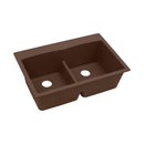 Elkay ELGDLB3322MC0 Elkay Quartz Classic 33' x 22' x 10' Double Bowl Top Mount Sink with Aqua Divide